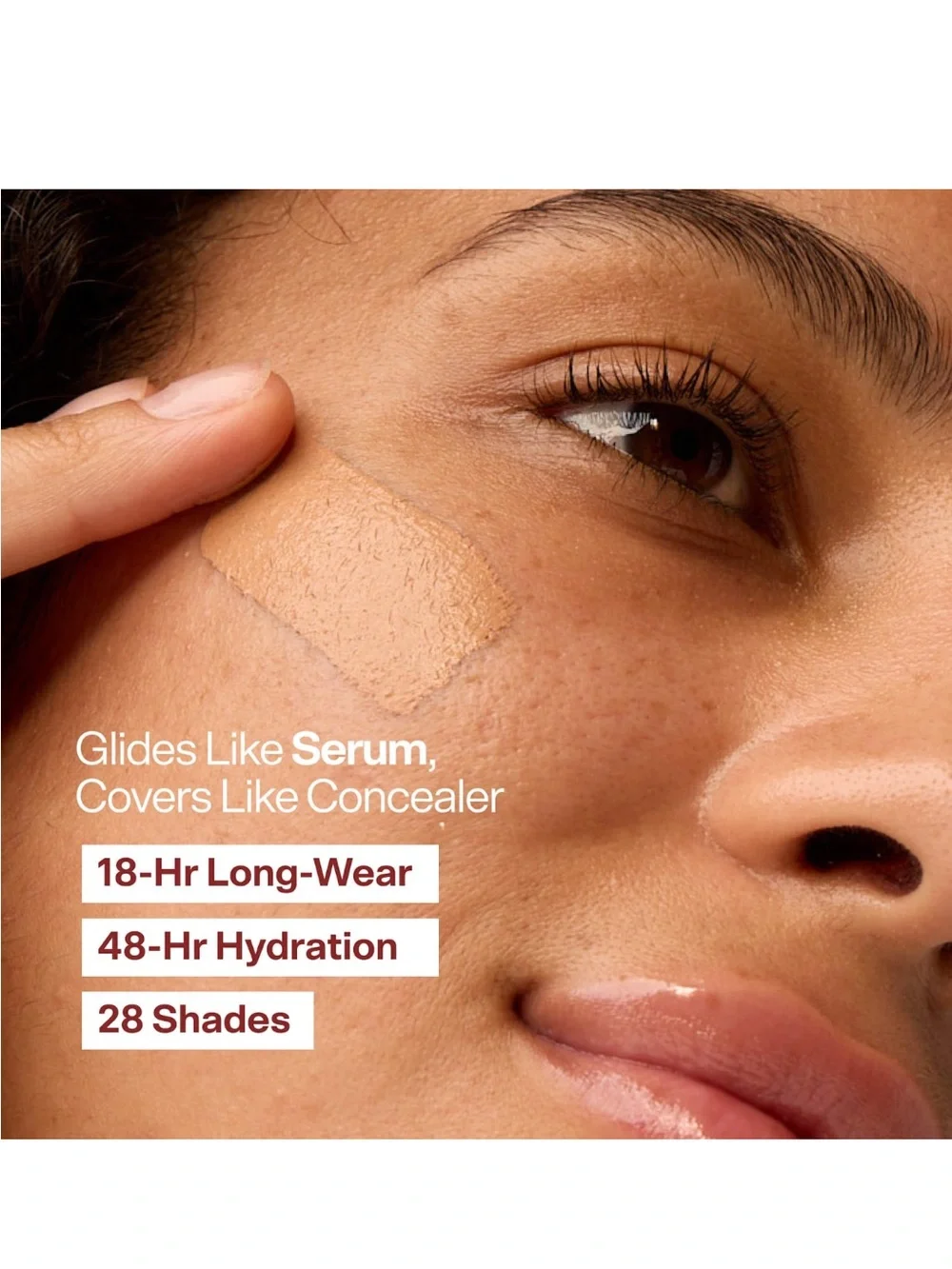 TOWER 28 Swipe All-Over Hydrating Serum Concealer with 18-HR Wear Color: 10 NOHO
